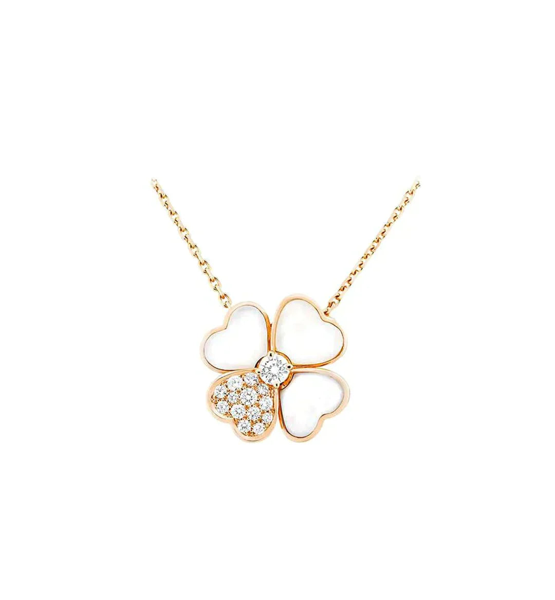 VCACosmos008.jpg__1080x0_q75_crop-scale_subsampling-2_upscale-false_59bba20d-fb2e-4d17-9329-f6f630cd7564 CLOVER MOP DIAMOND ROSE GOLD NECKLACE - Image 1