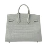 Her.mes | Birkin 25 Handbag Pale Grey - Image 2