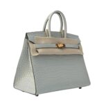Her.mes | Birkin 25 Handbag Pale Grey - Image 3