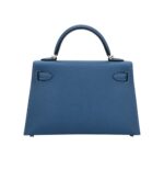 Her.mès | Mini Kelly 20 Sellier Handbag In A Deep Blue Hue With Gold Hardware - Image 2