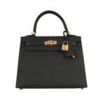 Her.mes | | Kelly 28 Sellier Handbag In Black Epsom Leather With Gold Hardware