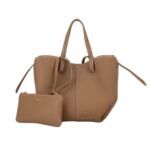 Pol.ène | Cyme Mini Bag In Textured Camel Leather