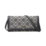 Tory Burch | T Monogram Jacquard Wallet Crossbody In The Color Tory Navy