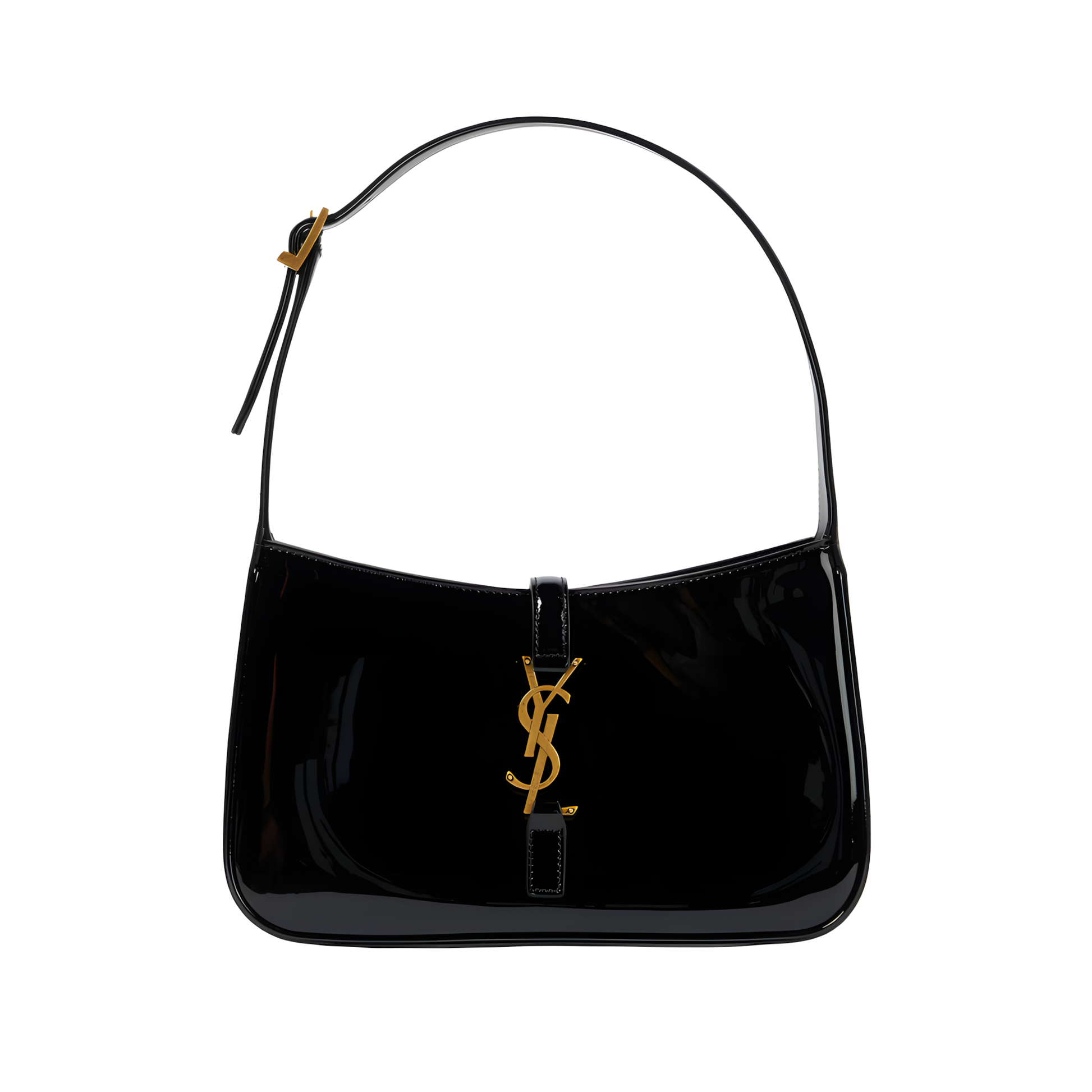 YSL-Le5A7Bag-ShinyBlack-1_c0a4010e-cb7c-438e-b0f1-ccf831b047bd YSL Bag | Le 5 à 7 Black - Image 1