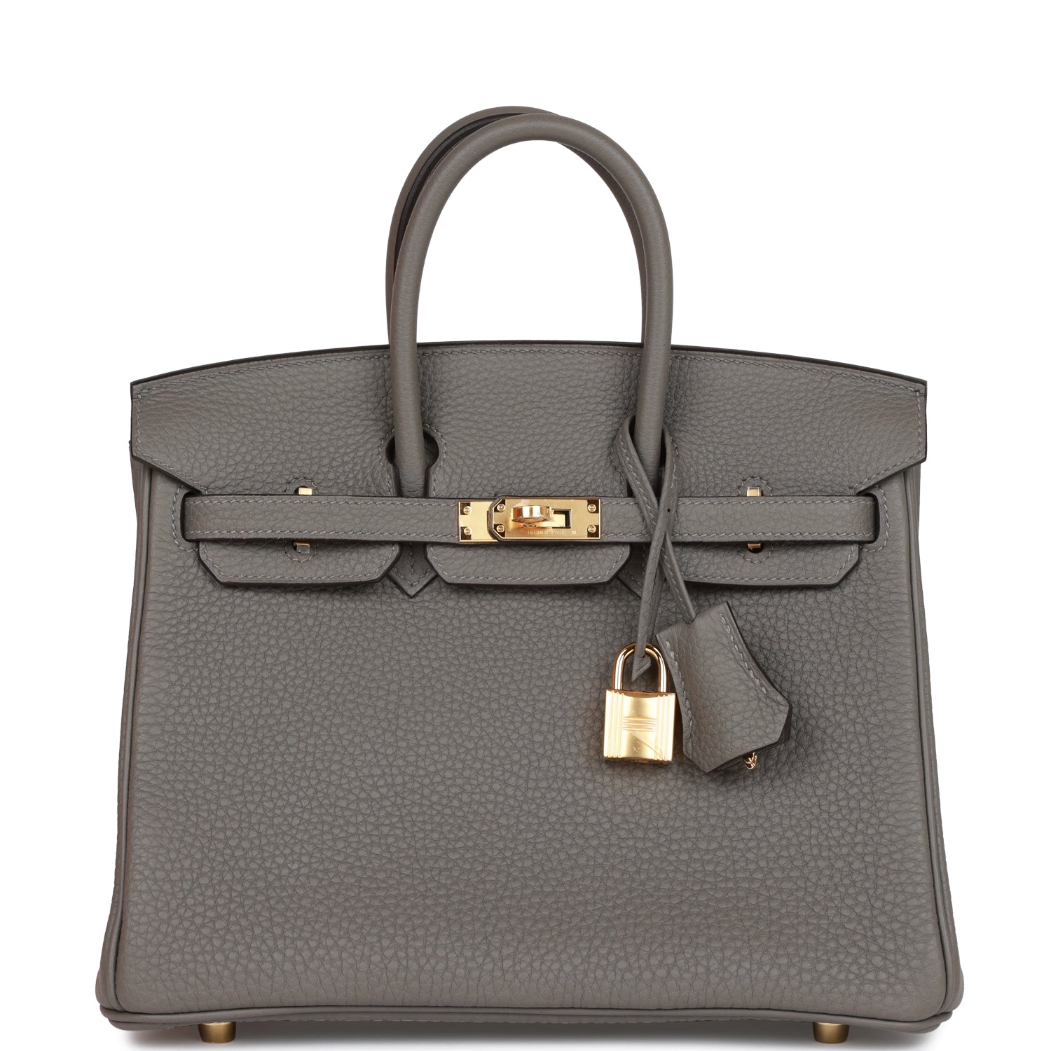 c367f5272cfc4037a2ad8f76e4ee3a66 Her.mes | Birkin 25 Gris Meyer Togo - Image 1