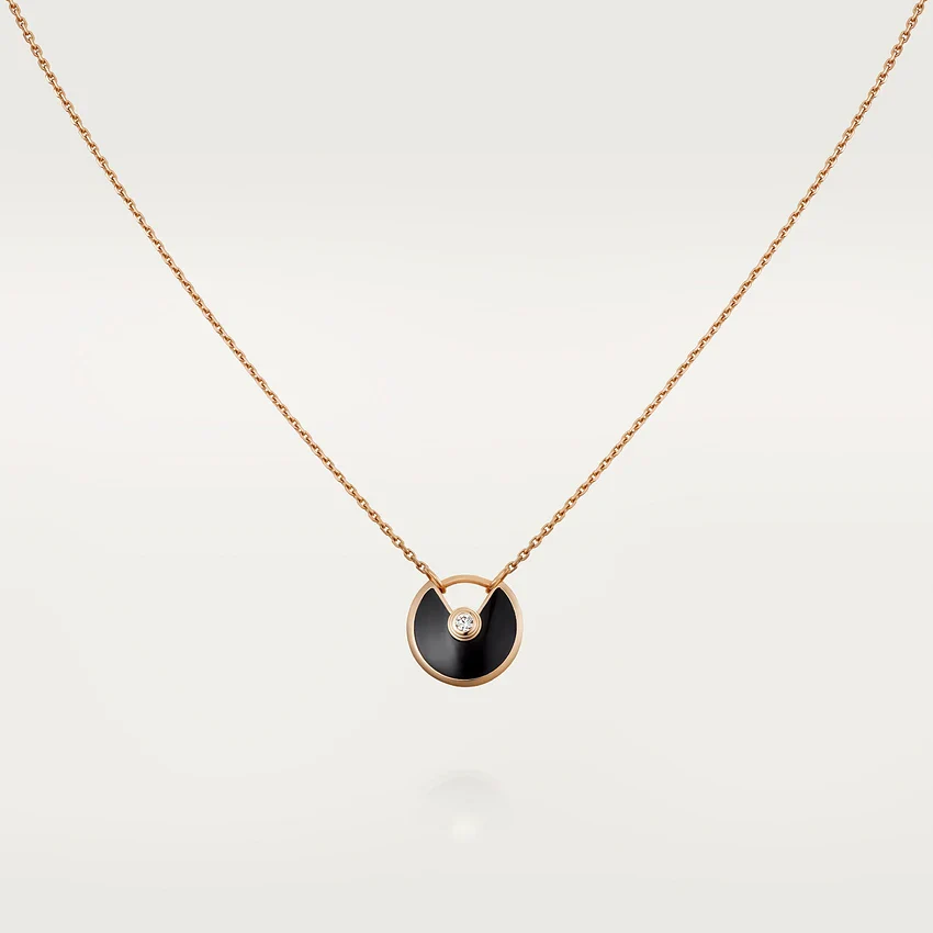 cartier-amulette-de-cartier-necklace-xs-model-rose-gold-onyx-b3047200_54edb09d-79b5-4dbb-9033-a019eab0647a AMULETTE ROSE GOLD ONYX NECKLACE - Image 1