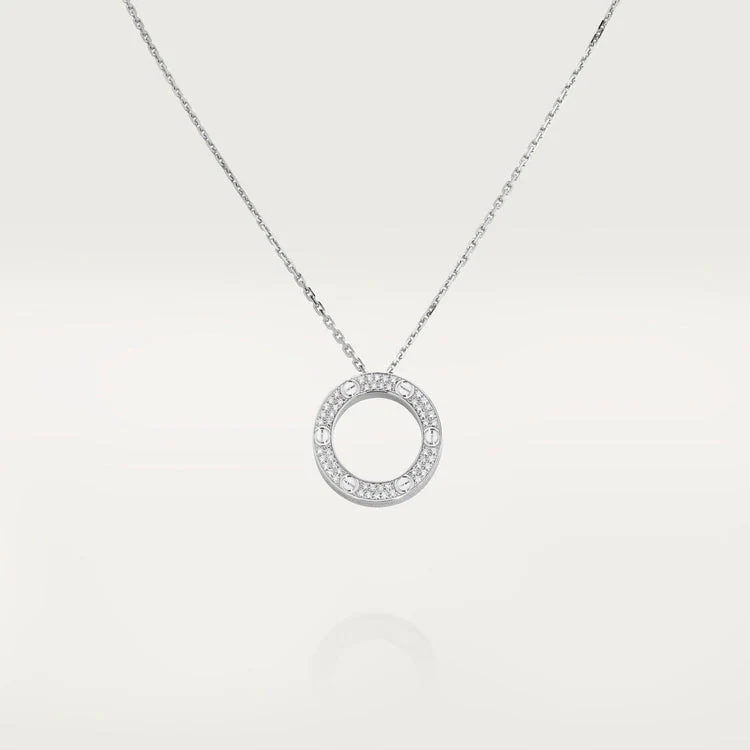 cartier-love-necklace-diamond-paved-white-gold-b7058000_09ee17dd-c77e-46ad-8cb1-6bada19dcad6 LOVE NECKLACE ADJUSTABLE SILVER - Image 1