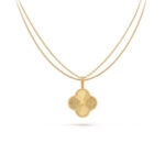 CLOVER 25MM PEDANT NECKLACE GOLD - Image 2