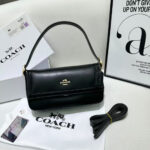 Co.ach Bag | Etta Small Flap Black - Image 4