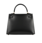 Her.mès Bag | Kelly 28 Sellier Handbag In Black Box Calfskin Leather With Gold Hardware. - Image 2