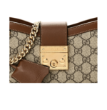 Gucci | Gg Supreme Monogram Calfskin Small Padlock Chain Shoulder Bag - Image 3