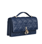Dior | My Dior Mini Bag In Blue Cannage Lambskin. - Image 2