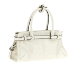 Pr.ada | Bonnie Mini Leather Tote Bag White Calf Leather - Image 2