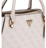 Gu.cci | Noelle Luxury Satchel Bag In A White Logo Print Pattern - Image 3
