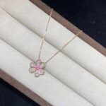 FRIVOLE ROSE GOLD FLOWER DIAMOND NECKLACE - Image 7