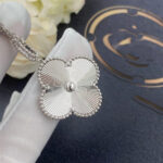 CLOVER 25MM SILVER BIG CLOVER NECKLACE - Image 3