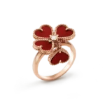 SWEET CLOVER CARNELIAN RING