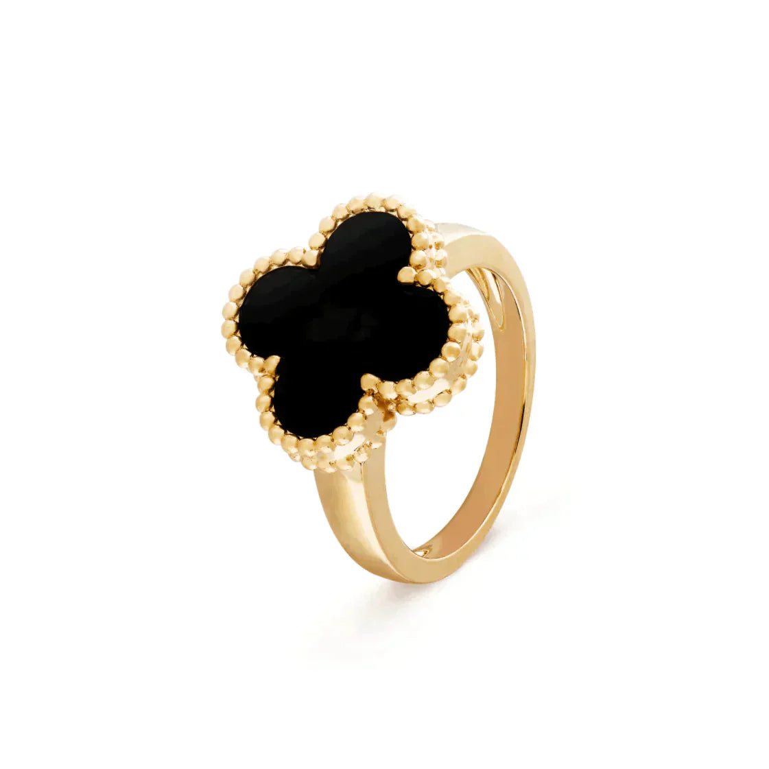 van-cleef-arpels-vintage-alhambra-ring-yellow-gold-onyx-1-e1647086420500_54e83f17-8fbe-4abe-8567-676933d215e2 CLOVER ONYX RING - Image 1