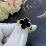 CLOVER ONYX RING - Image 6
