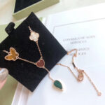 LUCKY SPRING 4 MOTIFS ROSE GOLD NECKLACE - Image 2