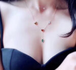 LUCKY SPRING 4 MOTIFS ROSE GOLD NECKLACE - Image 8