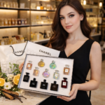 Chanel 12-Piece Mini Perfume Gift Set White Box + Paper Gift Bag - Image 2