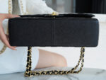 FLAP BAG JUMBO 30CM GOLD HARDWARE BLACK CAVIAR - Image 12