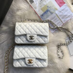 CC MINI 20 BAG IN WHITE CALFSKIN GOLD HARDWARE - Image 2