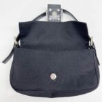 Baguette Black Neoprene Shoulder Bag - Image 13