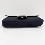 Baguette Black Neoprene Shoulder Bag - Image 7