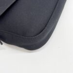 Baguette Black Neoprene Shoulder Bag - Image 8