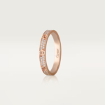 Branded, LOVE COLLECTION RING, Rose Gold with Diamonds