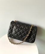 MINI RECTANGLE FLAP BAG 20CM BLACK CAVIAR GOLD HARDWARE - Image 3