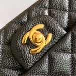 MINI RECTANGLE FLAP BAG 20CM BLACK CAVIAR GOLD HARDWARE - Image 5