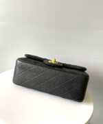 MINI RECTANGLE FLAP BAG 20CM BLACK CAVIAR GOLD HARDWARE - Image 15