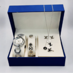 Branded Silver Prestige Signature Jewelry & Watch Set - Image 2