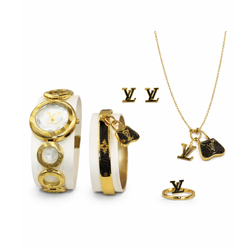 Screenshot-2026-03-05-at-00.35.11.png Branded Gold Charm Lock Jewelry & Watch Set - Image 1