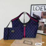 Indigo Elegance 37cm Luxury Iconic Designer Bag