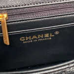 CHANEL 25S FLAP BAG 19 IN BLACK CALFSKIN GOLD HARDWARE - Image 4