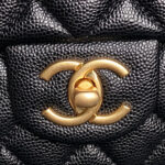CHANEL 25S FLAP BAG 19 IN BLACK CALFSKIN GOLD HARDWARE - Image 8