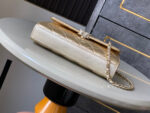 CHANEL 25S KELLY BAG 18 IN GOLD METALLIC LAMBSKIN WITH GOLD HARDWARE - Image 4