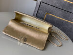 CHANEL 25S KELLY BAG 18 IN GOLD METALLIC LAMBSKIN WITH GOLD HARDWARE - Image 14