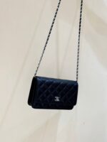 CHANEL 25S MINI FLAP BAG 19 IN BLACK CALFSKIN GOLD HARDWARE - Image 9