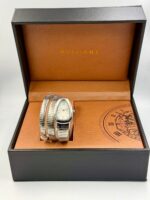Branded Snake Watch, Champagne Watch Face, Silver - Image 2