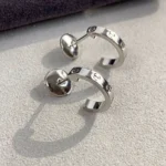 LOVE EARRINGS 2.65MM SILVER - Image 3