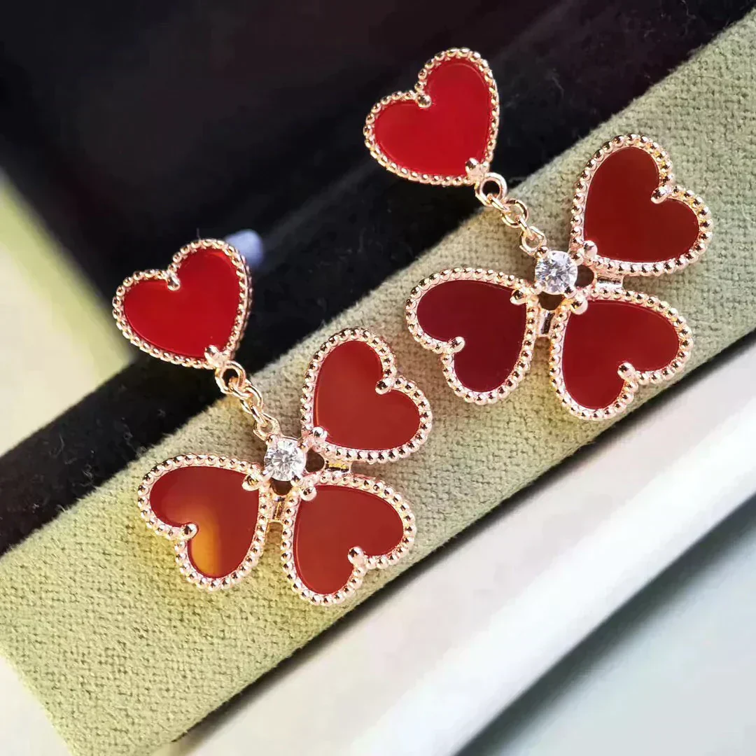 13287491993188096_f72fb82f-9c39-44a2-85cc-1d2820571d9a.webp SWEET CLOVER CARNELIAN EARRINGS - Image 1
