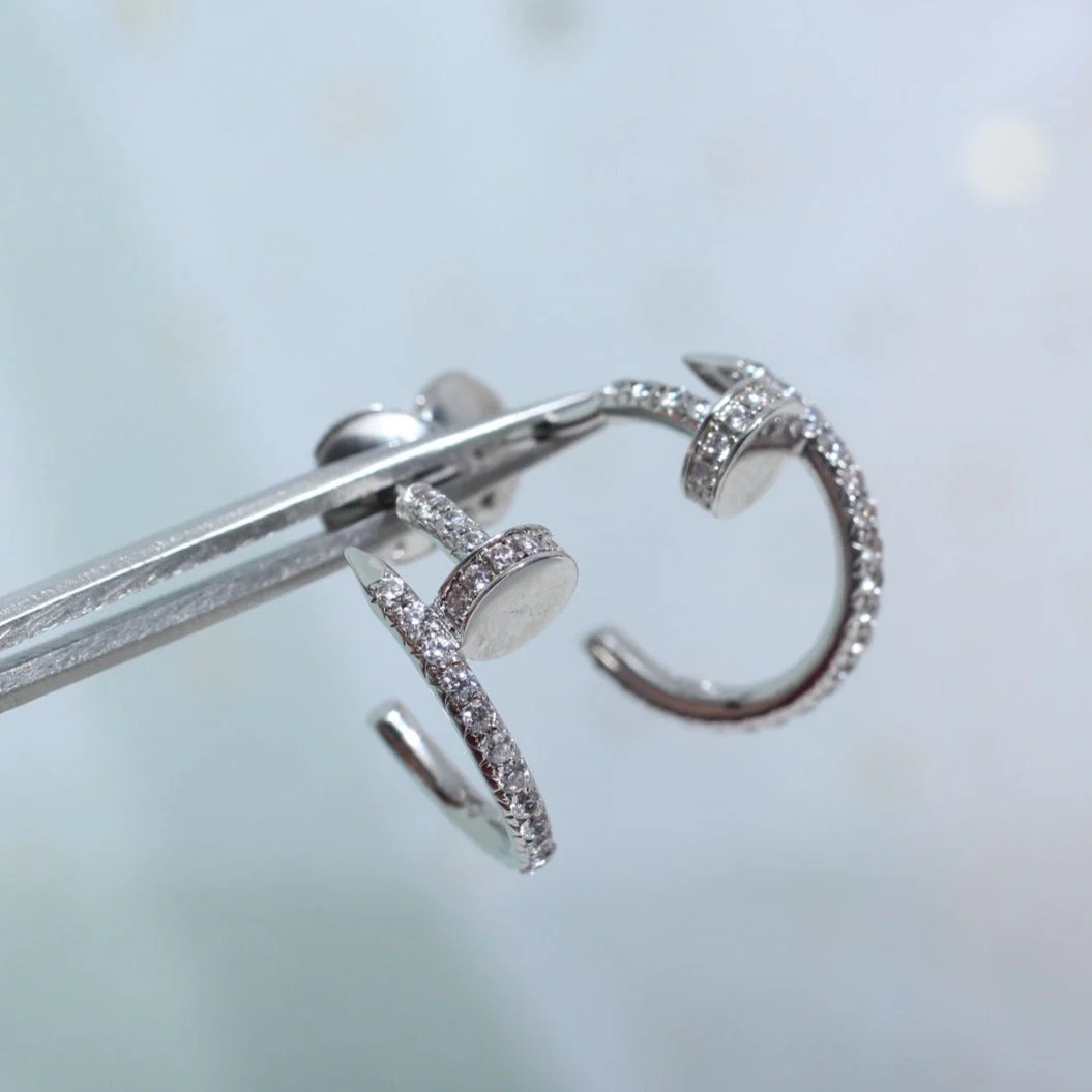 13295673562769793_57557624-e5aa-4c11-a91b-99826c306a96.webp JUSTE EARRINGS 12.75MM SILVER DIAMOND - Image 1