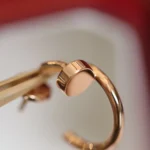 JUSTE EARRINGS PINK GOLD - Image 4