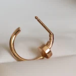 JUSTE EARRINGS PINK GOLD - Image 3