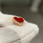 HEART CARNELIAN STUD EARRINGS - Image 10